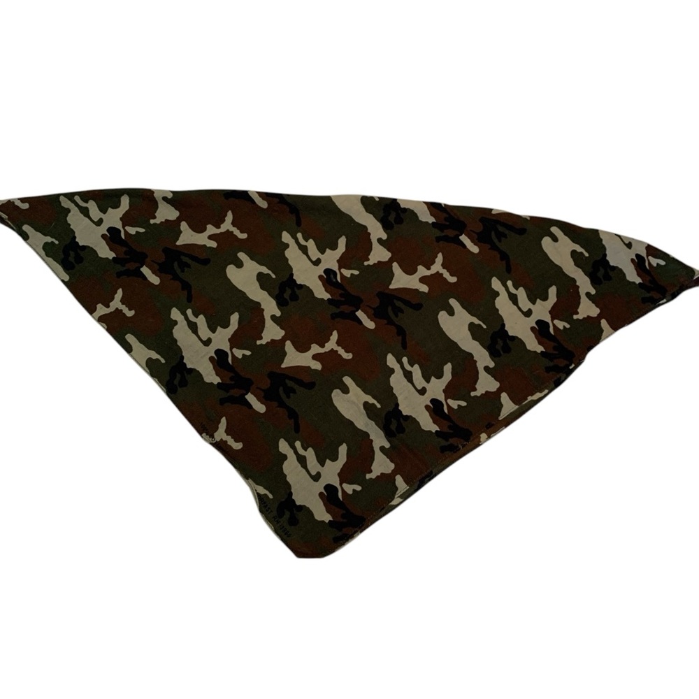 Brown & Green Camouflage Camo 100% Cotton Bandana Handkerchief Mens Scarf